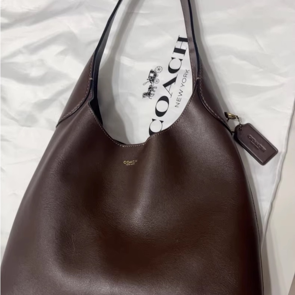 Coach Shoulder Bag Brooklyn 28 Maple - Picture 1 of 6
